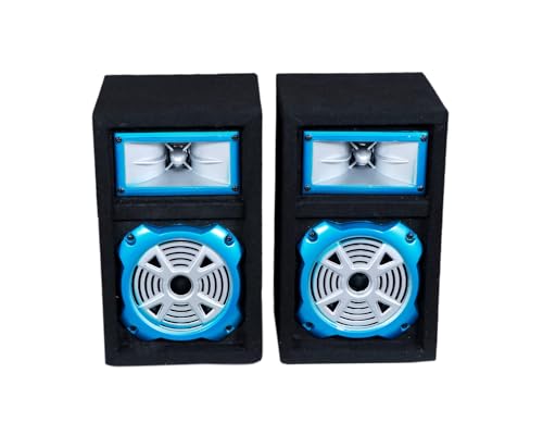 SK TONE Multimedia Car Stereo Speaker System, Tweeter Pack of 2, Suitable for Car/Auto/Taxi/Tempo/Truck/Tractor/Home, Bluetooth/USB/AUX, Black Colour (Blue)