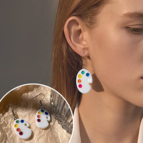 EIELO 30 Pairs Weird Cute Funny Earrings Gummy Bear Duck (Clip On) Drop Dangle Earrings for Women Aesthetic Earrings Food Animal Earrings Set4