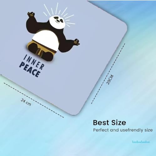 Image of Cute Mouse Pad - Printed Mousepad with Anti-Slip Rubber Base & Smooth Mouse Control for Laptop, Gaming, Notepad, Desktops (Multi 2)