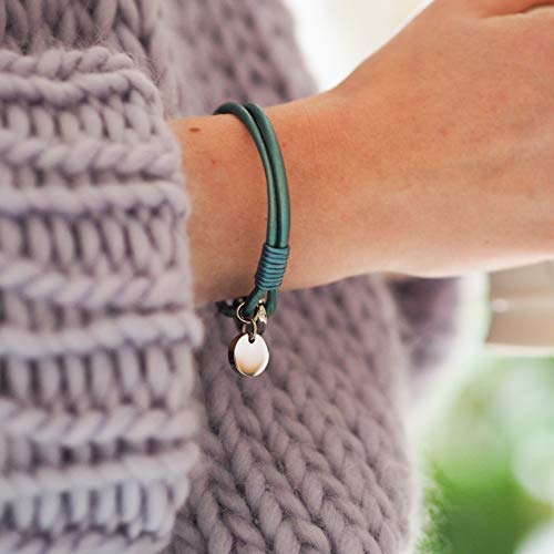 Bracciale Color Giada con Ciondolo, Bracciale in