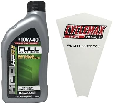 Cyclemax One Pack compatible with Kawasaki KPO Full Synthetic 10W...
