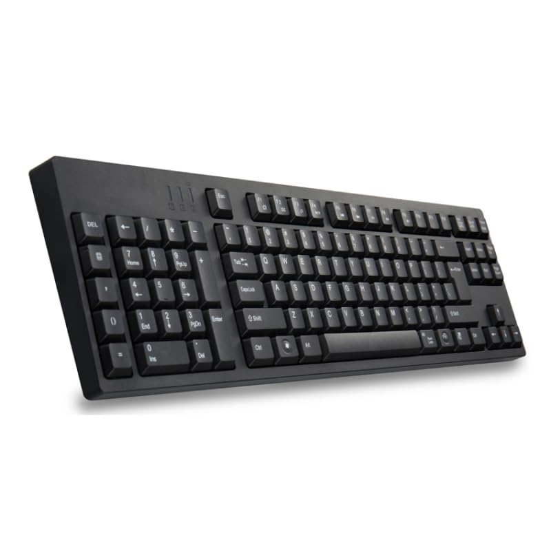 Genérico Teclado para Zurdos, Teclado con Cable Ultrafino con 2 Puertos USB para Ordenador portátil Notebook