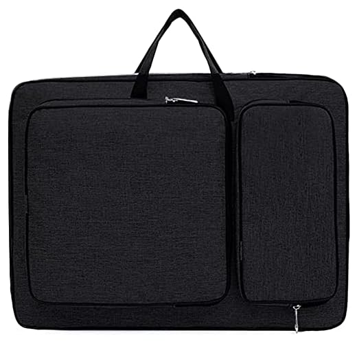 Oaygat Carpeta de arte A3, impermeable, almacenamiento de obras de arte, portátil, tablero de dibujo, mochila grande, organizador de almacenamiento, bolsa de transporte con asa para paleta, pinturas,