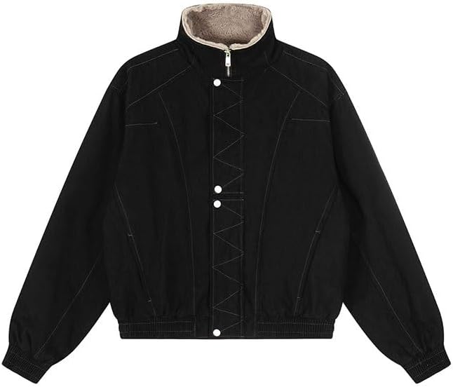 Winter Workwear Stand Up Collared Cotton Padded Jacket Warmth Body Coat for Women