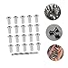 ORFOFE 80pcs Stainless Steel Cable Railing Kit Sleeves Hide Cords Deck Railing Hardware Wire Rope Tension Tool