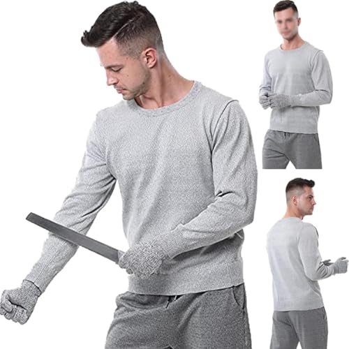 Camiseta manga larga anticorte HPPE nivel 5 cómoda para trabajar seguro en talleres y logística M