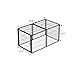 BKNROIHB Large Dog Cage Dog Kennel for Medium Dogs Puppy Dog Playpen with Top, Pet Cage, Indoor, Black(48
