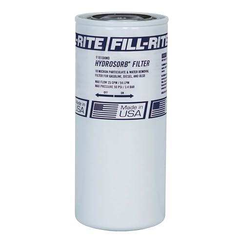Image of Fill-Rite F1810HM0 1 inch - 12 UNF 25 GPM (94 LPM) 10 Micron Water Sensing Spin-On Fuel Filter, Hydrosorb