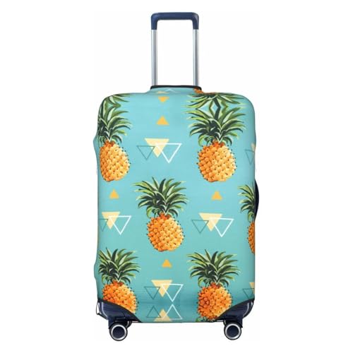 Tropical Fruit Pineapple Print Luggage Suitcase Cover Protector Luggage Washable Covers With Concealed Zipper
