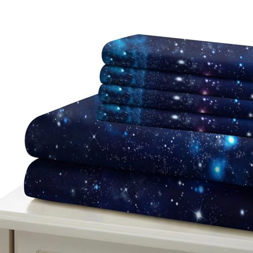 Parure de lit étoiles cosmiques 135x200 microfibre - 7