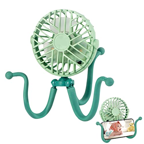 Fã de Polvo Fã de Bebê,Ventilador portátil para carrinho de bebê - Ventilador de acampamento fácil d