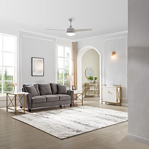 Image of Design House Treviento Ceiling Fan, 52 inch, White | Ceiling Mount, Contemporary /Modern, Steel, Fans, 156513-WHT
