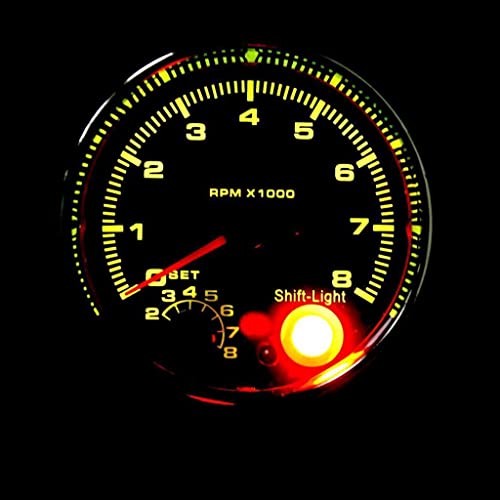 Kokiya Tacômetro Tacômetro de Carro 95mm 0-8000RPM 7