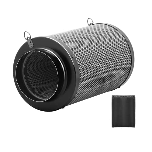 iPower 6" Air Carbon Smelliness Control with Australia Virgin Charcoal, Reversible Flange, Pre-Filter, Fit with Inline Duct Fans for Grow Tents by iPower - Used condition - US$36.52
