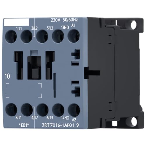 Contacteur 3RT70161AF02 Siemens 3Rt7 AC-3 9A 4kW 400V Bobine 110V AC avec contact auxiliaire 1NC S00