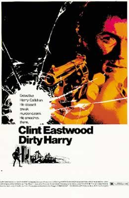Poster Dirty Harry Clint Eastwood décoration cinéma grand format