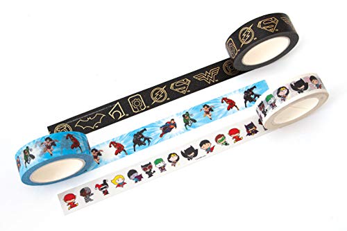 DC Comics Liga de la Justicia Washi Bundle set de cintas adhesivas decorativas SET-0066E 3