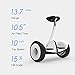 Segway Ninebot S Smart Self-Balancing Electric Scooter, Dual 400W Motor, Max 13.7 Miles Range & 10MPH, Hoverboard with LED Light, Compatible with Gokart kit, UL-2272 Certified