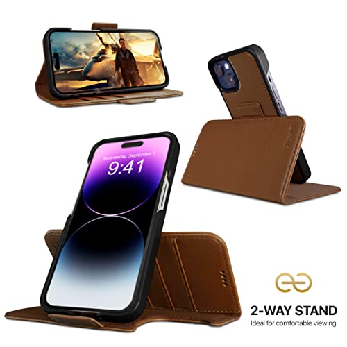 dreem 3-in-1 Wallet Case for iPhone 14/16e/17e, Chocolate - Image 3