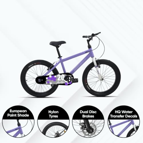 Image of ROADGIANT Showstopper, 16 T, Kids Bicycle, Single Speed, Steel Frame Cycle, Ideal for 6+ Year, Unisex,(Purple)