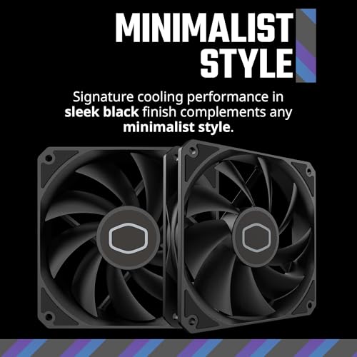Image of Cooler Master MF120 Lite Black Case|Liquid Cooler|Air Cooler Fan, 120mm Fan, Dynamic PWM 1,750 RPM, Air Balance Blades, Hybrid | PBT Frame