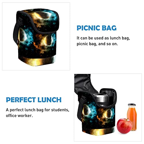 Lonchera Space Fire and Ice para hombres bolsa térmica de almuerzo resistente 3