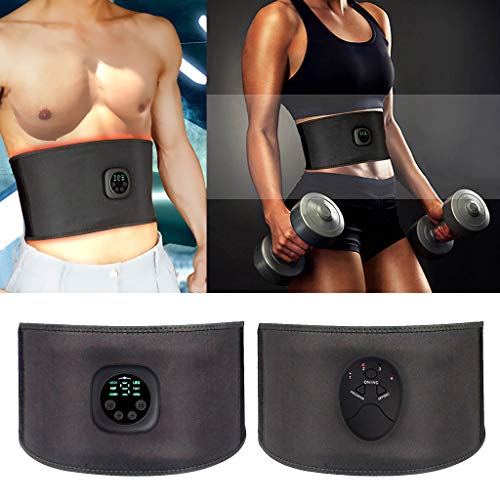 Baoblaze Ems abs trainer cinto estimulador muscular abdominal toner cinto de treinamento de fitness