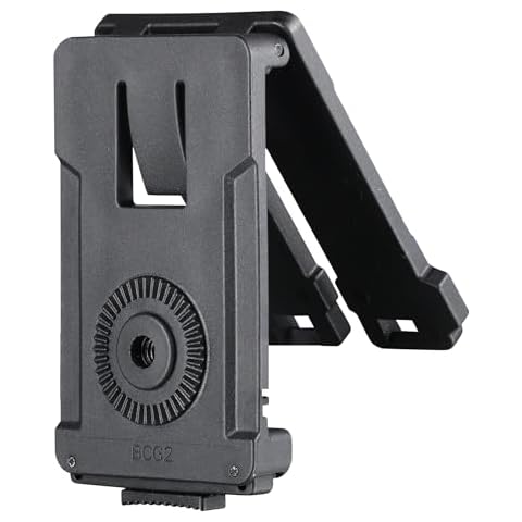 360° Adjustable Tactical Belt Clip Accessories, Polymer Open Type Belt Loop Attachment for Gun Holsters, Mag Pouches, and Duty Belts, Replace with Paddle Holster Cover
