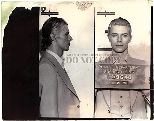 Photo de David Bowie Mugshot 1976 le cadeau idéal pour fan