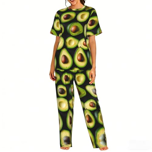 Pyjama avocat pour femme ensemble doux et confortable pour la nuit