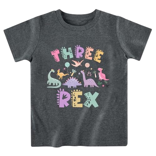 Image of Toddler Boys Girls 3rd Birthday Shirts for Baby Kids 3 Years Old Birthday Outfit for Party Short Sleeve Tshirt