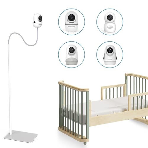 Image of HelloBaby Monitor Floor Stand, Compatible with HB6550/HB6560/HB65/HB6081/HB66/HB40/HB6339 and All Hello Baby Monitors, Sturdy & Adjustable Camera Mount, No Wall Damage