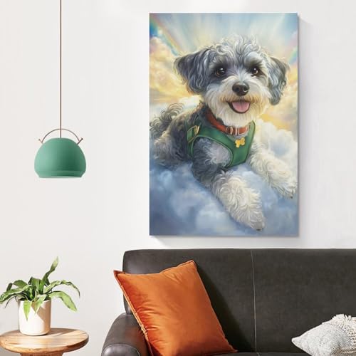 Shih Tzu décoration murale tableau salon impression toile 50x75cm - 4