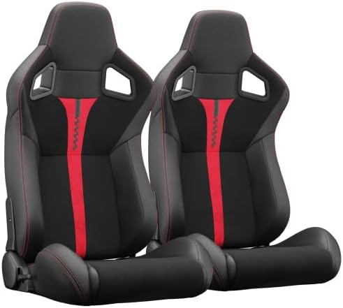 Racing Seats for Cars - Premium Pair of Ergonomic Sim Racing Seats