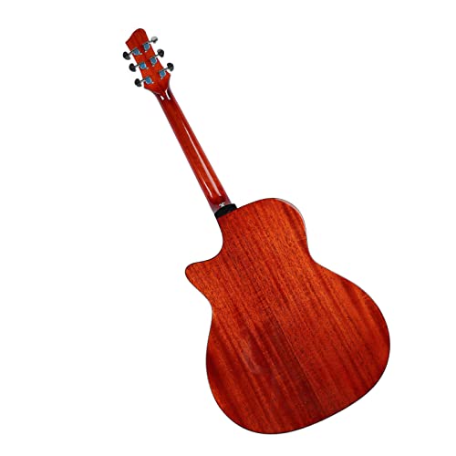 Guitare folk de 41 pouces, guitare acoustique à faible pression en épicéa et surface de miroir en acajou, cadeau de tonalité douce pour les mélomanes pour jouer(Couleur du bois naturel) - Les Beatles, Paul McCartney, John Lennon, RIngo Starr, George Harrison Guitare folk de 41 pouces, guitare acoustique à faible pression en épicéa et surface de miroir en acajou, cadeau de tonalité douce pour les mélomanes pour jouer(Couleur du bois naturel) – Image 3
