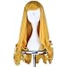 Girl's Prestyled Princess Wig Long Curly Golden Yellow Cosplay Costume Wig C112