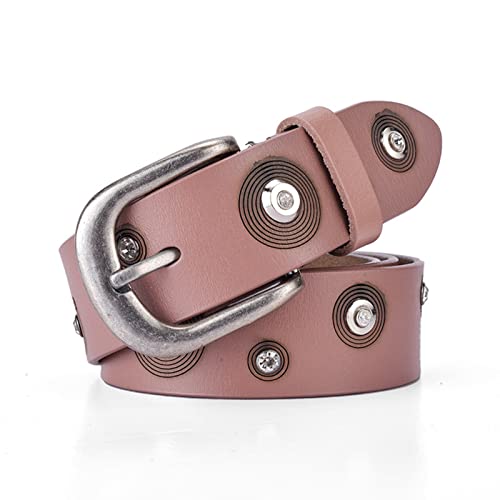 Ceinture en cuir clouté punk avec strass pour jeans et look western