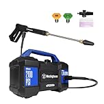 Westinghouse ePX3100v Electric Pressure Washer, 2100 Max PSI 1.76 Max GPM, Built-in Carry Handle, Detachable Foam Cannon, Pro-Style Steel Wand, 3-Nozzle Set, for Cars/Fences/Driveways/Home/Patios