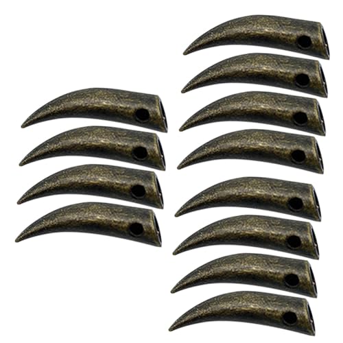 SHERCHPRY 12 St spänne för skosnören skospetsspets byte av skospets reparation av skosnören aglets för sladd skosnören ändar spetsar för skosnören spetsig Metall Tillbehörshuvud horn ändkåpa