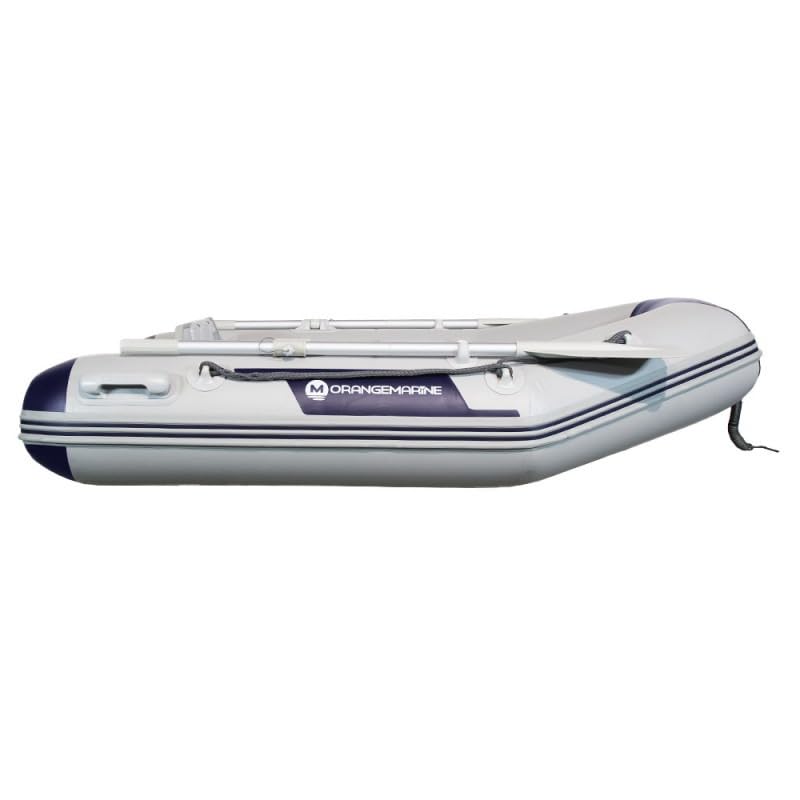 Orangemarine Annexe Gonflable AIR Bateau Tender à Plancher Gonflable – 1 à 4 Personnes – Charge 200 à 625 kg – Boudins PVC 850D Résistants – Aviron, Pompe & Sac Inclus - 7 Tailles
