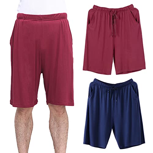Short de nuit homme grande taille extensible contre la chaleur