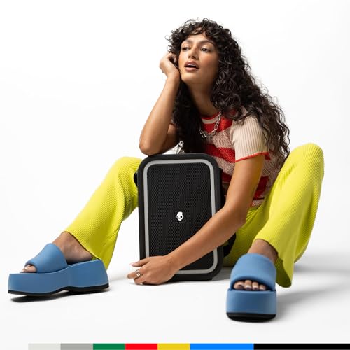 Skullcandy Stomp Bluetooth Speaker – IPX7 Waterproof Wireless Portable Speaker, with LED Lightshow & Strobe Modes, 12 Hour Battery, Multi-Link, & USB-C & USB-A Output Charging (Stomp, Black) - image 8