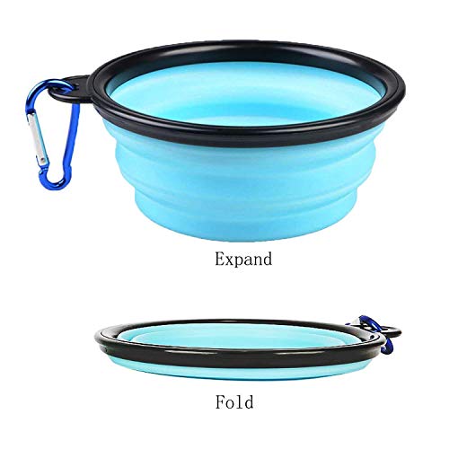 Ciotola Pieghevole per Cani, Set da Viaggio