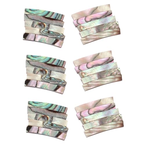 FAVOMOTO 3sets Abalone Shell Ring for Guitar Trim Guitar Maker's Essential Purfling Strip 10pcs*3