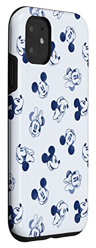 Coque iPhone 11 Mickey Minnie icon faces au design vintage et rétro