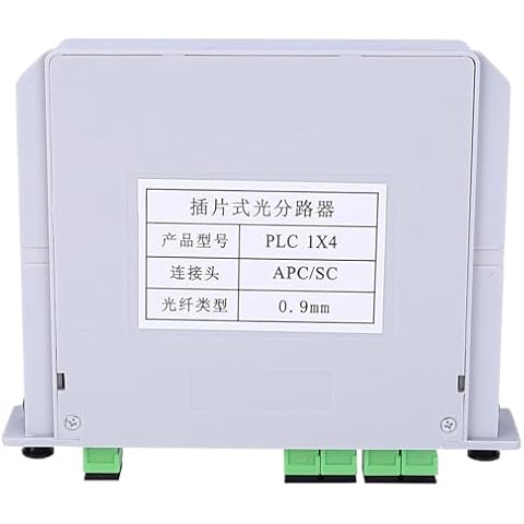 WQAPVHBG Optical Splitter,Blade Optical Splitter Single Mode PLC Optic Fiber Splitter Module, Engineering Projects, Fiber Optic LAN, Network Rooms, Fiber Distribution Box Cover