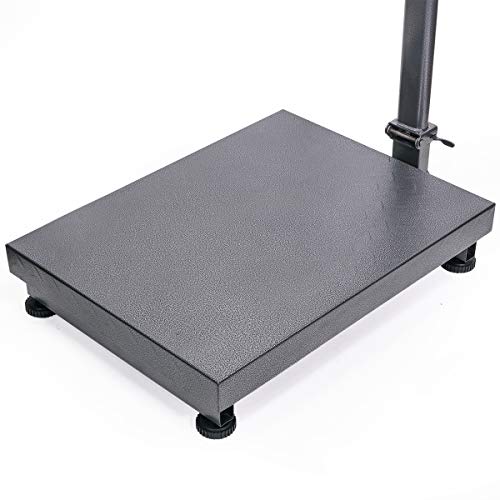 Xtremepowerus 600Lb Weight Computing Postal Scale Digital Floor Large Platform Warehouse Shipping Lb Price Calculator Foldable #TOP5
