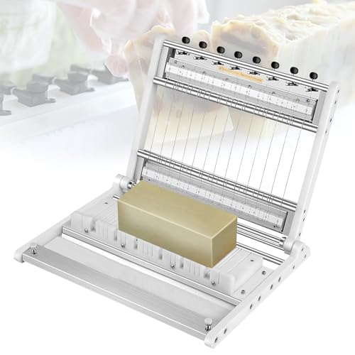 Ce Coupe-Savon à Fil Multi-Coupes, avec Lame à épaisseur réglable, est Un Outil idéal pour la Fabrication Artisanale de savons et de Bougies.