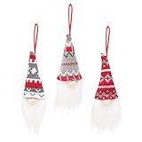 TianWlio Anhänger Puppe Zwerg gesichtslose Puppe Kreativer Mann Hut Sphärische Becoration Weihnachtsbedarf Kleine Hängende Dekoration & Aufhänger Boxsack Aufhängung Schwenkbar (C, One Size)