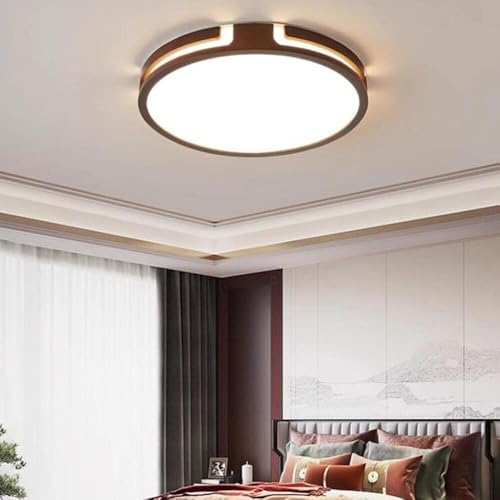 Lámpara de techo creativa de madera para comedor y dormitorio con luz LED regulable 4